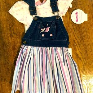 Two piece toddler unicorn dress